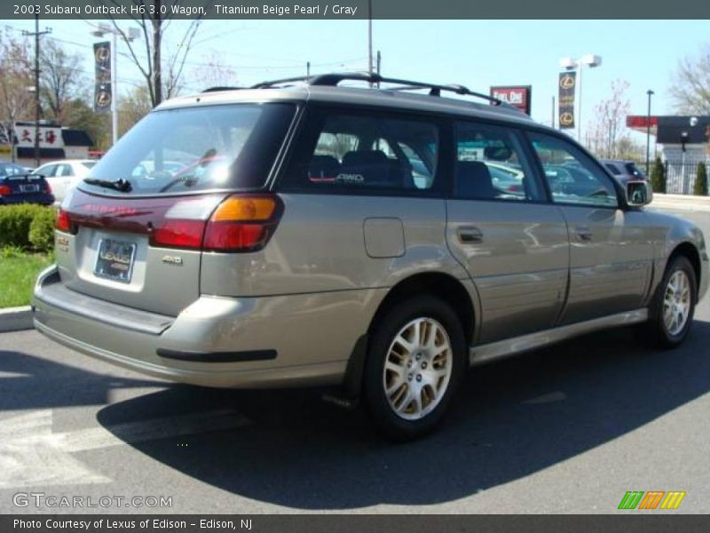 Titanium Beige Pearl / Gray 2003 Subaru Outback H6 3.0 Wagon