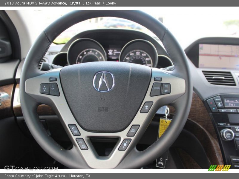 Crystal Black Pearl / Ebony 2013 Acura MDX SH-AWD Advance