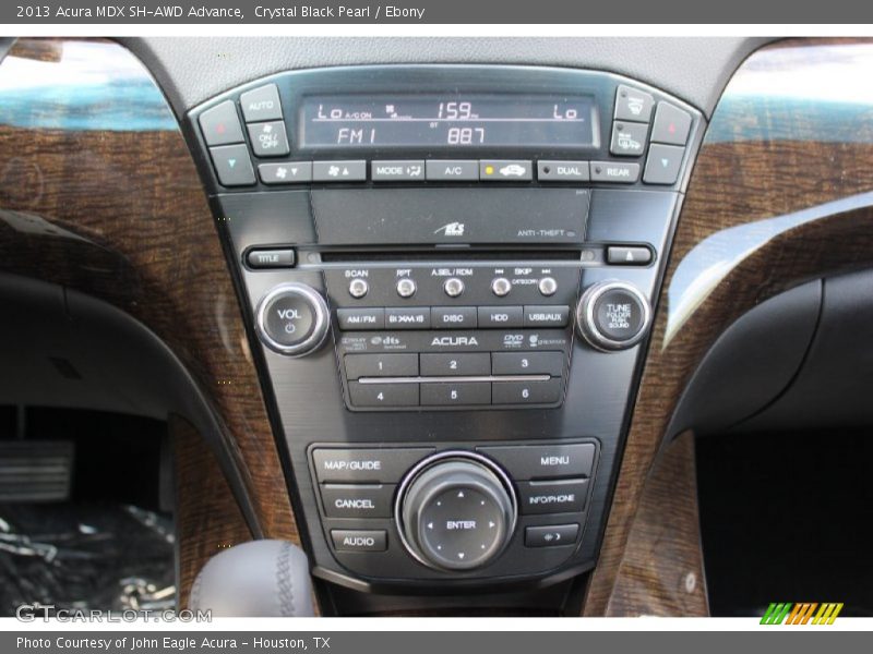 Crystal Black Pearl / Ebony 2013 Acura MDX SH-AWD Advance