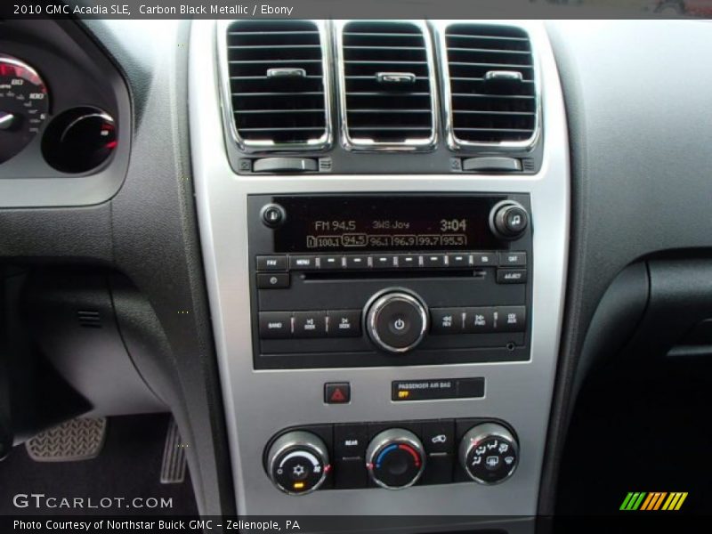 Carbon Black Metallic / Ebony 2010 GMC Acadia SLE