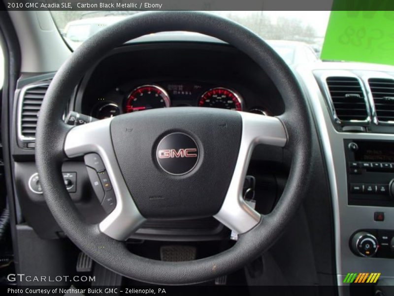 Carbon Black Metallic / Ebony 2010 GMC Acadia SLE