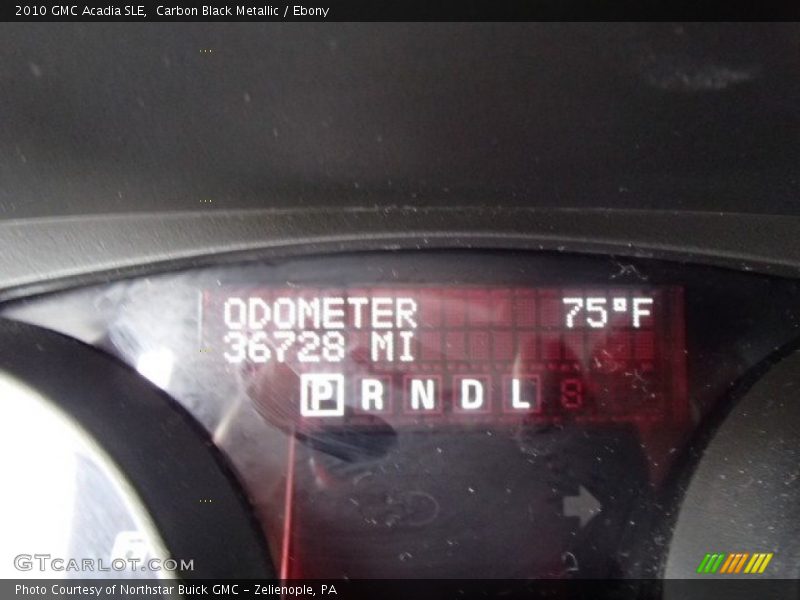 Carbon Black Metallic / Ebony 2010 GMC Acadia SLE