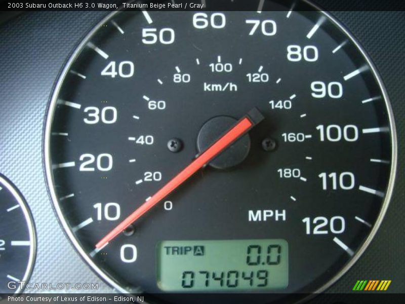 Titanium Beige Pearl / Gray 2003 Subaru Outback H6 3.0 Wagon