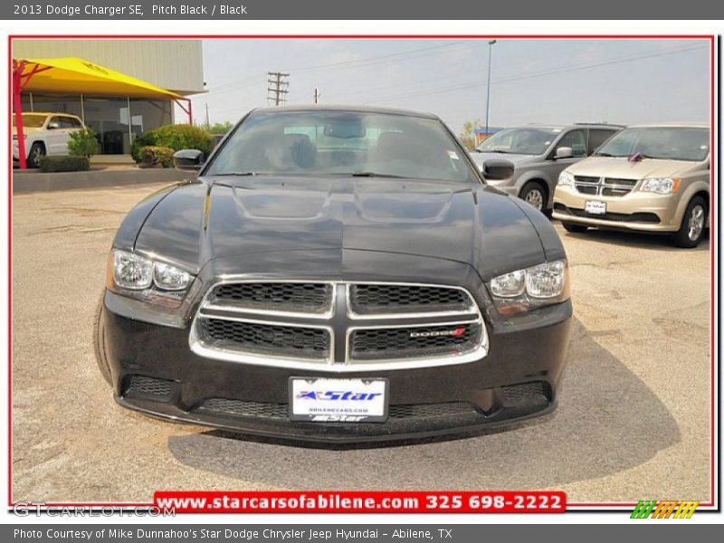 Pitch Black / Black 2013 Dodge Charger SE