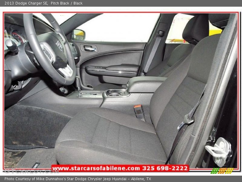 Pitch Black / Black 2013 Dodge Charger SE