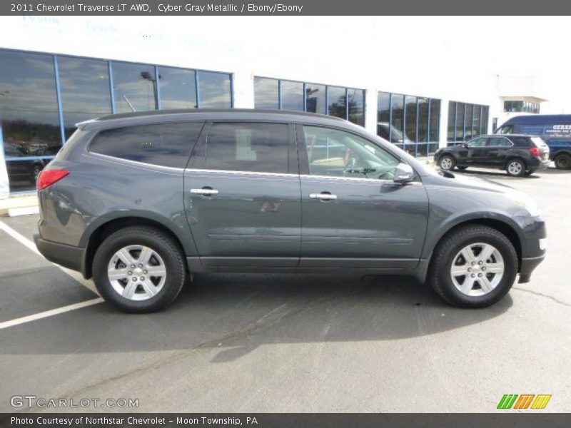Cyber Gray Metallic / Ebony/Ebony 2011 Chevrolet Traverse LT AWD