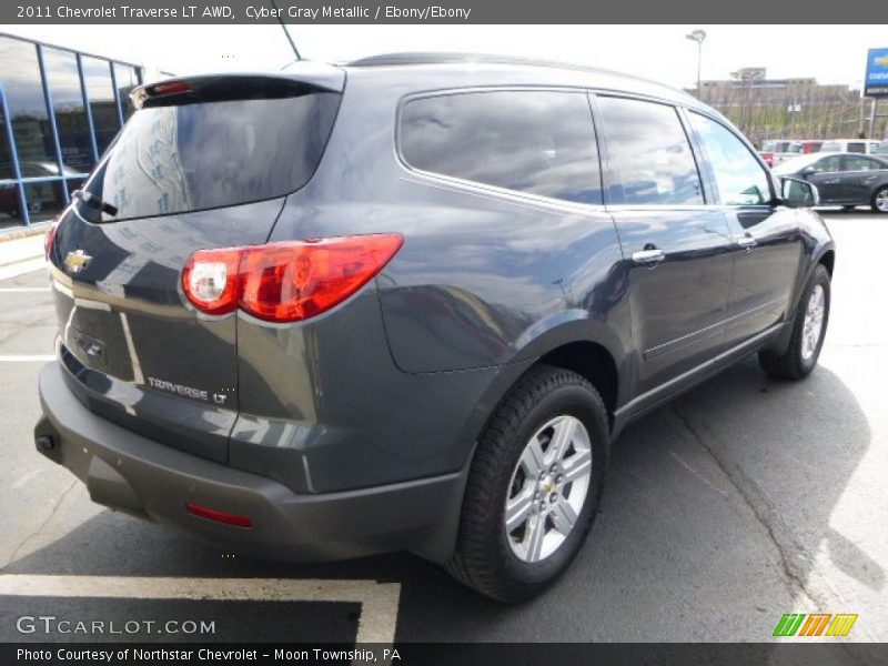 Cyber Gray Metallic / Ebony/Ebony 2011 Chevrolet Traverse LT AWD