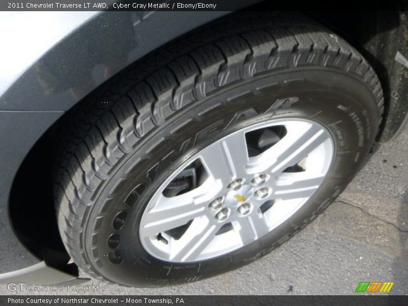 Cyber Gray Metallic / Ebony/Ebony 2011 Chevrolet Traverse LT AWD