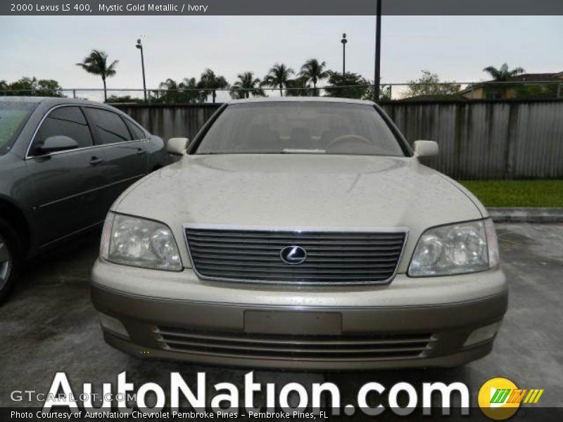 Mystic Gold Metallic / Ivory 2000 Lexus LS 400