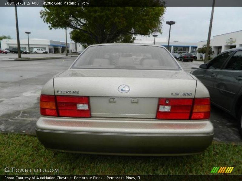 Mystic Gold Metallic / Ivory 2000 Lexus LS 400