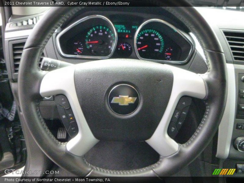 Cyber Gray Metallic / Ebony/Ebony 2011 Chevrolet Traverse LT AWD