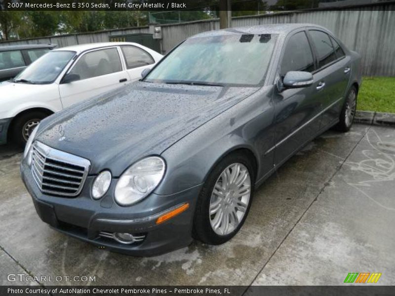 Flint Grey Metallic / Black 2007 Mercedes-Benz E 350 Sedan