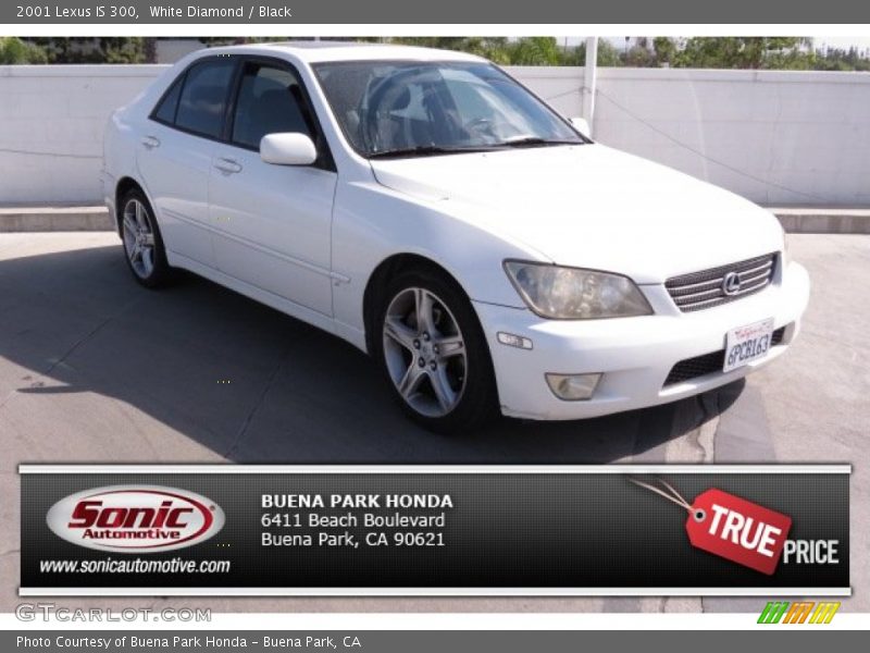 White Diamond / Black 2001 Lexus IS 300