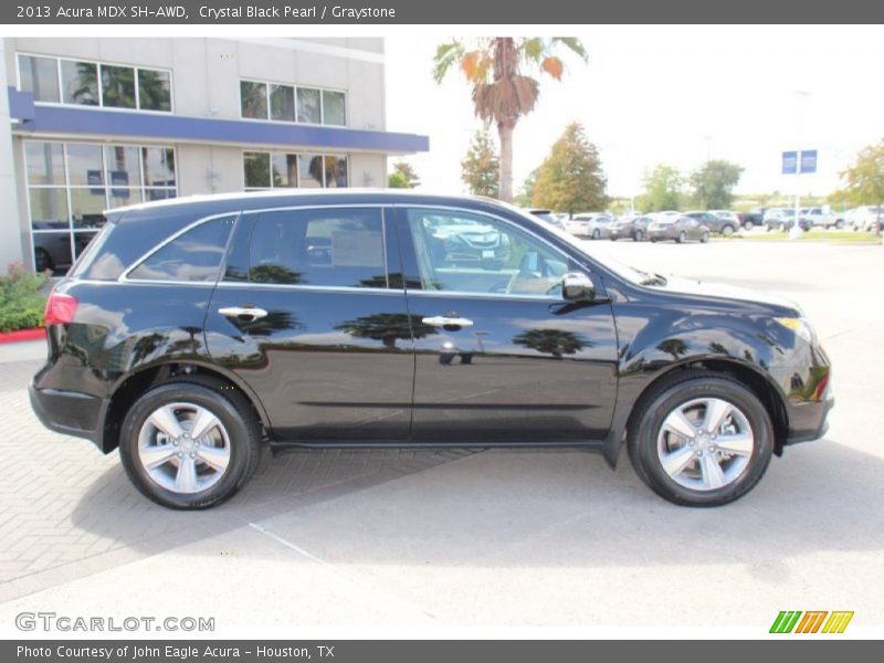 Crystal Black Pearl / Graystone 2013 Acura MDX SH-AWD