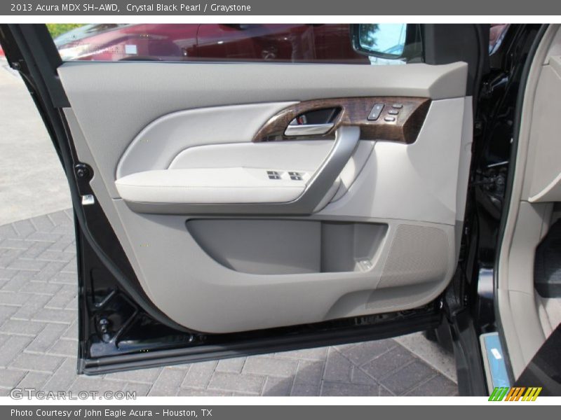 Crystal Black Pearl / Graystone 2013 Acura MDX SH-AWD