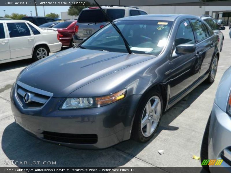 Anthracite Metallic / Ebony 2006 Acura TL 3.2