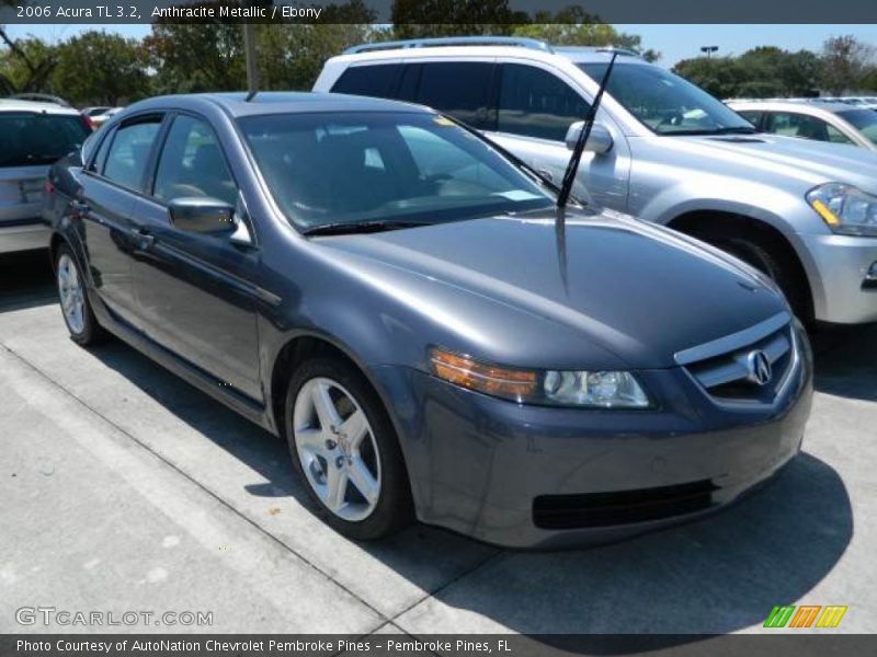 Anthracite Metallic / Ebony 2006 Acura TL 3.2