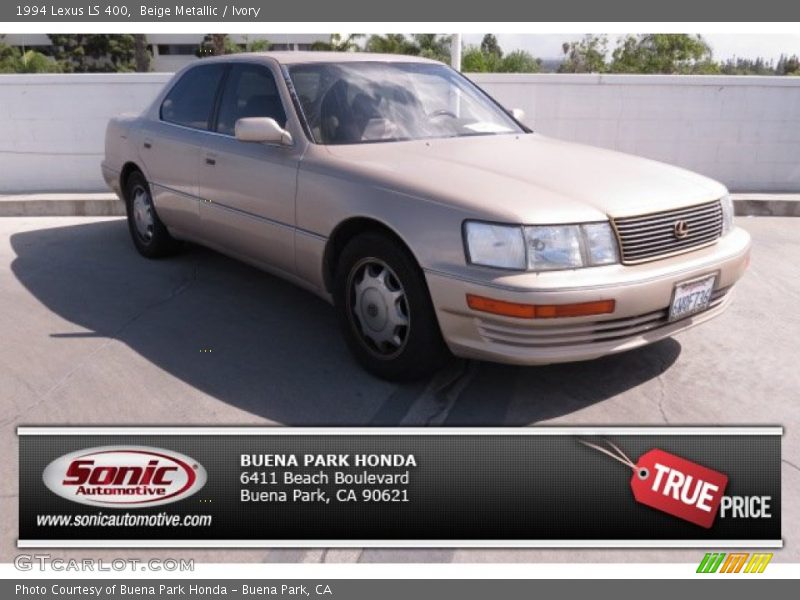Beige Metallic / Ivory 1994 Lexus LS 400