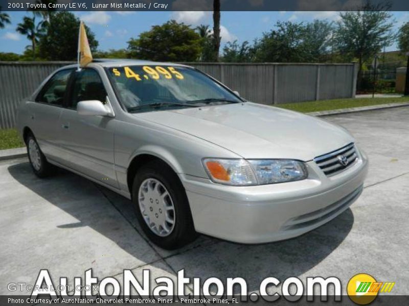 Lunar Mist Metallic / Gray 2001 Toyota Camry LE V6