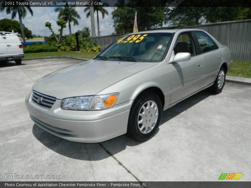Lunar Mist Metallic / Gray 2001 Toyota Camry LE V6