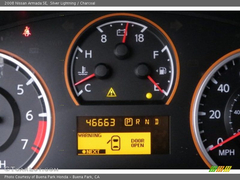 Silver Lightning / Charcoal 2008 Nissan Armada SE