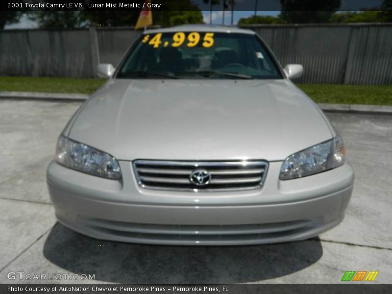 Lunar Mist Metallic / Gray 2001 Toyota Camry LE V6