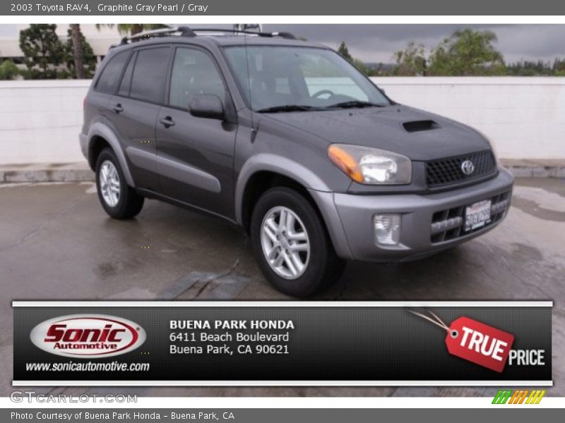 Graphite Gray Pearl / Gray 2003 Toyota RAV4