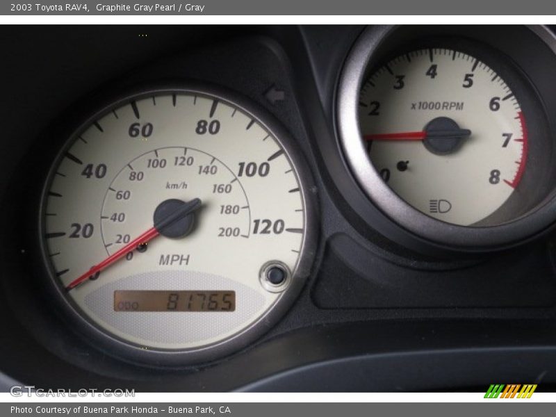 Graphite Gray Pearl / Gray 2003 Toyota RAV4