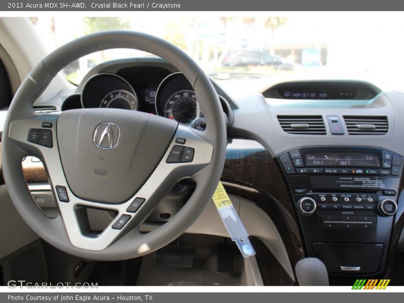 Crystal Black Pearl / Graystone 2013 Acura MDX SH-AWD