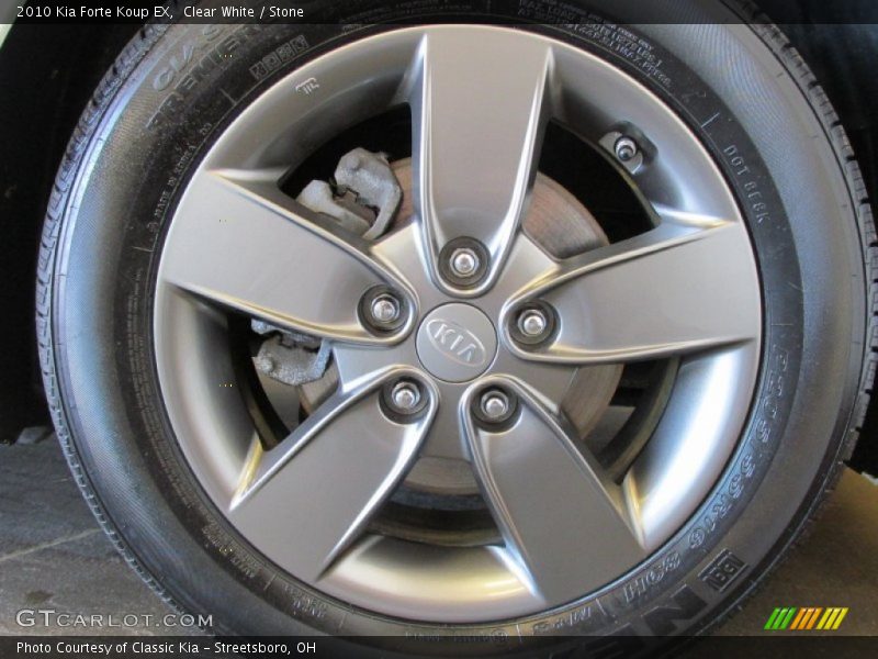 Clear White / Stone 2010 Kia Forte Koup EX