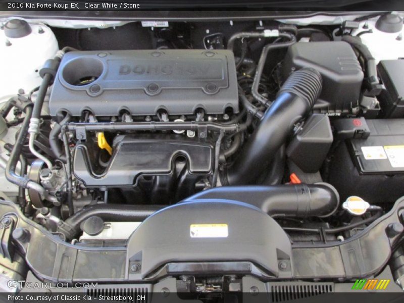 Clear White / Stone 2010 Kia Forte Koup EX