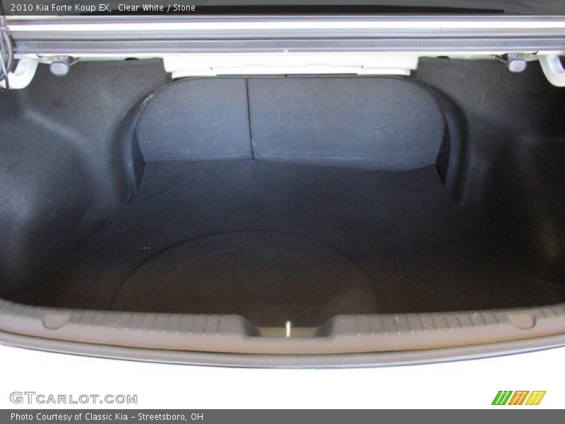 Clear White / Stone 2010 Kia Forte Koup EX