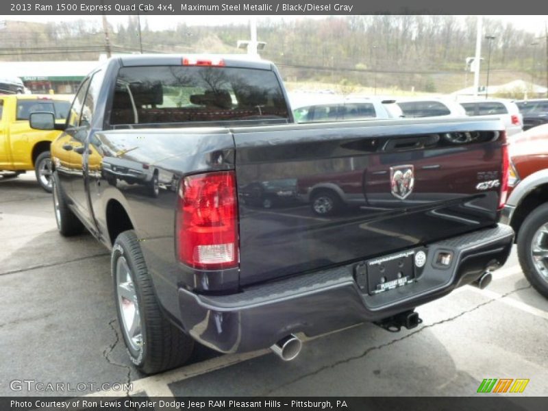 Maximum Steel Metallic / Black/Diesel Gray 2013 Ram 1500 Express Quad Cab 4x4