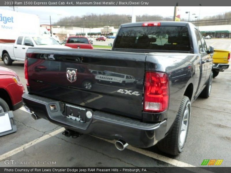 Maximum Steel Metallic / Black/Diesel Gray 2013 Ram 1500 Express Quad Cab 4x4