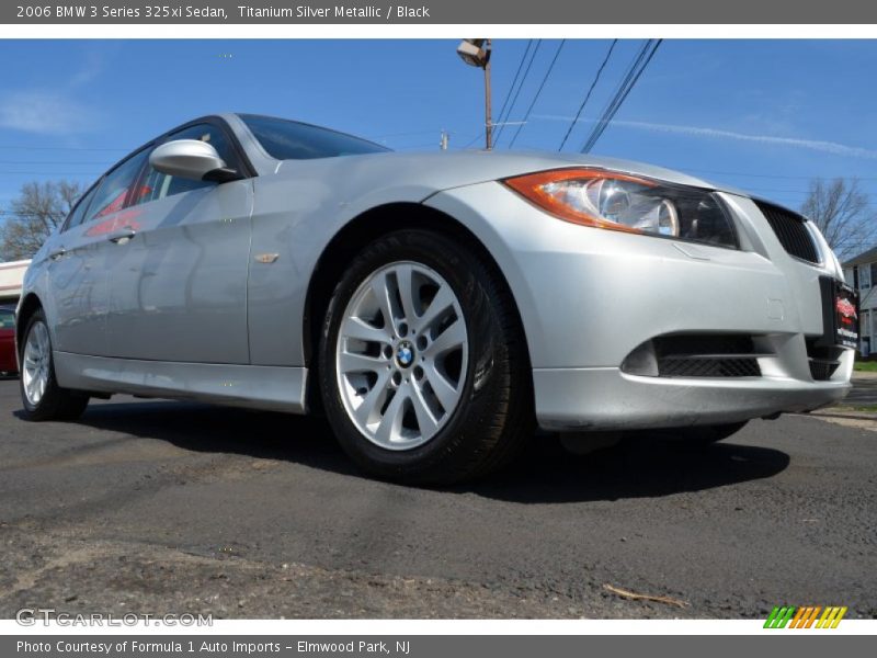 Titanium Silver Metallic / Black 2006 BMW 3 Series 325xi Sedan