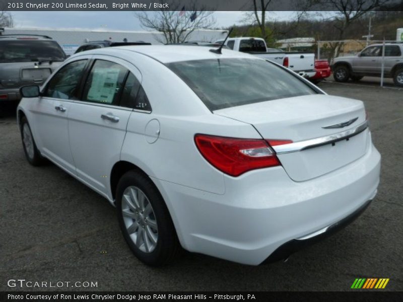 Bright White / Black 2013 Chrysler 200 Limited Sedan