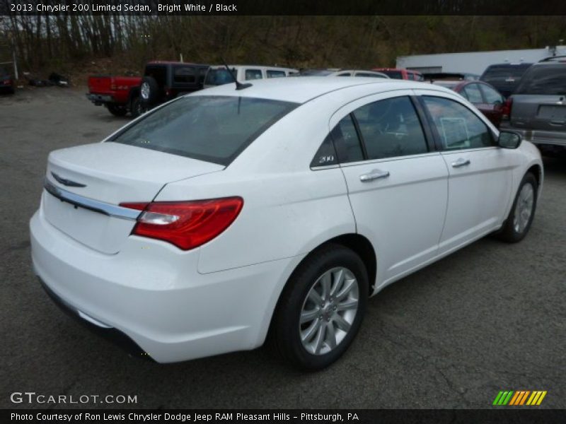 Bright White / Black 2013 Chrysler 200 Limited Sedan
