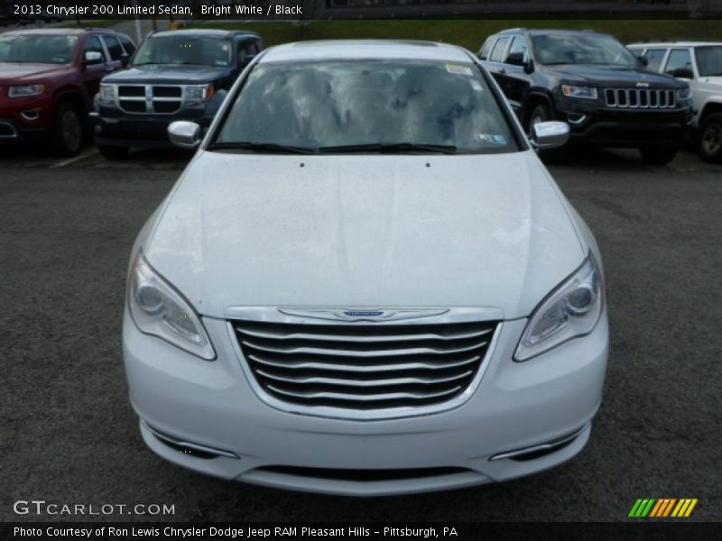 Bright White / Black 2013 Chrysler 200 Limited Sedan