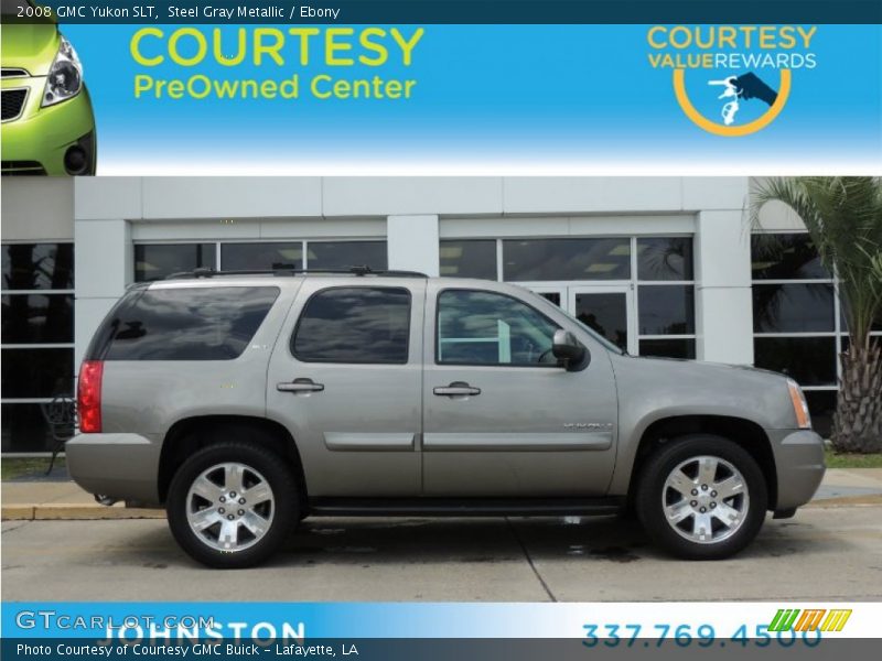 Steel Gray Metallic / Ebony 2008 GMC Yukon SLT