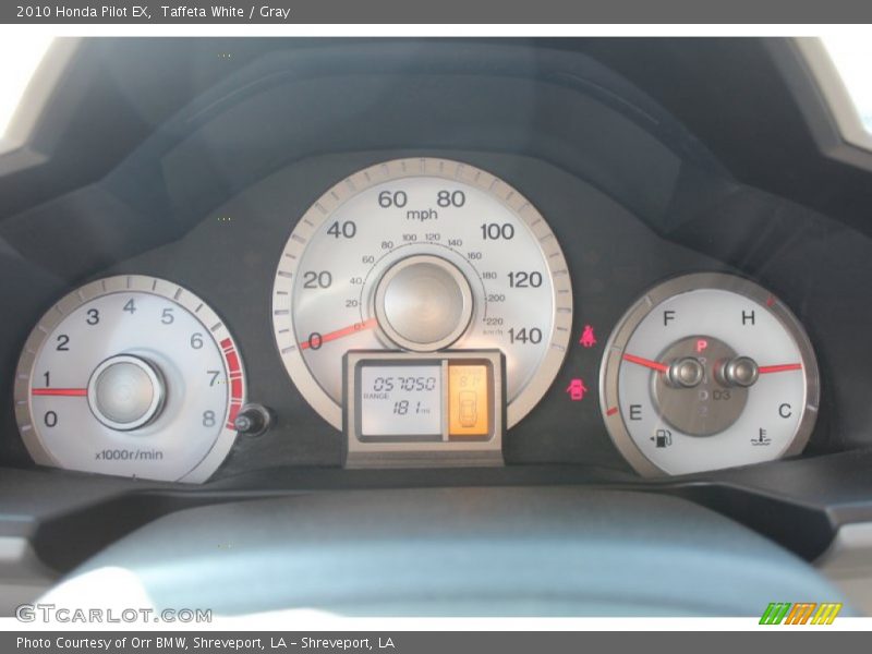 Taffeta White / Gray 2010 Honda Pilot EX