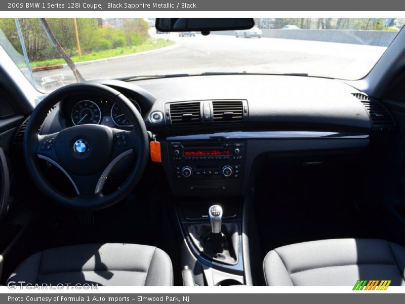 Black Sapphire Metallic / Black 2009 BMW 1 Series 128i Coupe