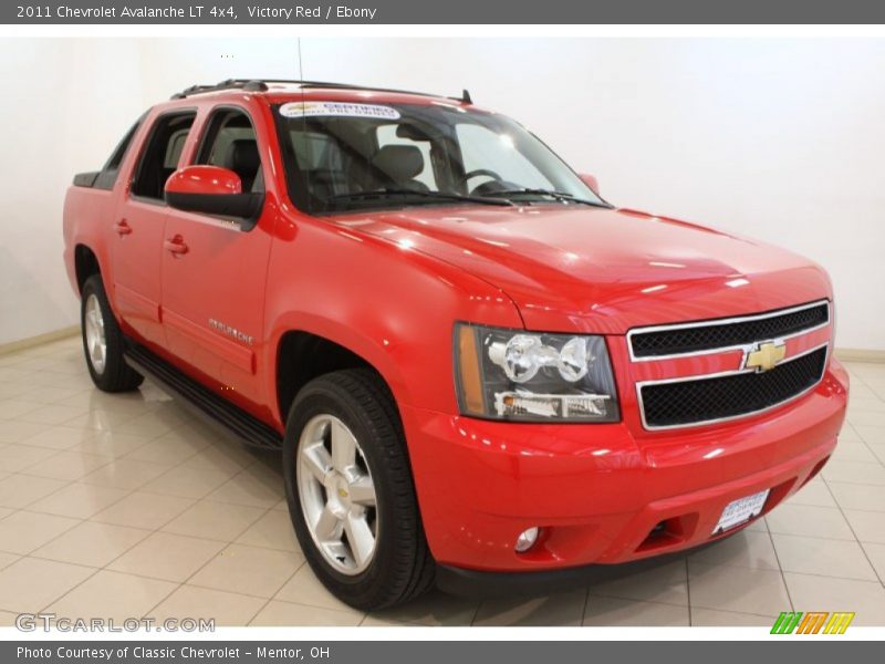 Victory Red / Ebony 2011 Chevrolet Avalanche LT 4x4