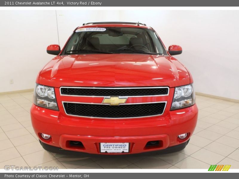 Victory Red / Ebony 2011 Chevrolet Avalanche LT 4x4