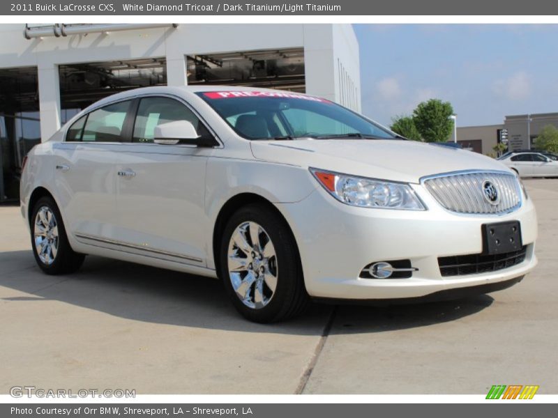 White Diamond Tricoat / Dark Titanium/Light Titanium 2011 Buick LaCrosse CXS