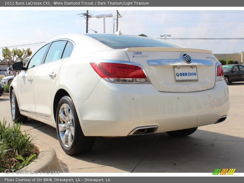 White Diamond Tricoat / Dark Titanium/Light Titanium 2011 Buick LaCrosse CXS