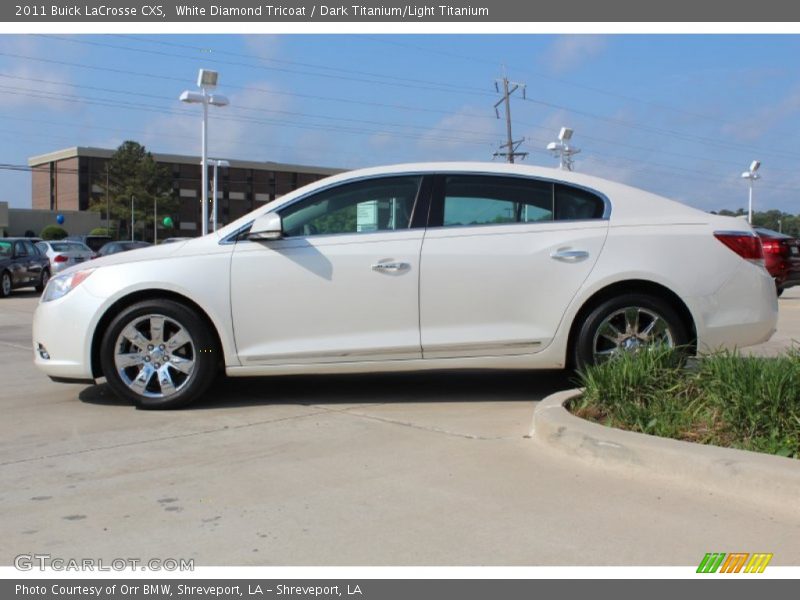 White Diamond Tricoat / Dark Titanium/Light Titanium 2011 Buick LaCrosse CXS