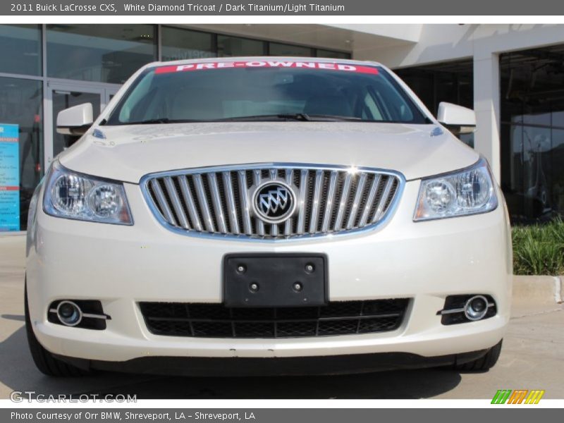 White Diamond Tricoat / Dark Titanium/Light Titanium 2011 Buick LaCrosse CXS