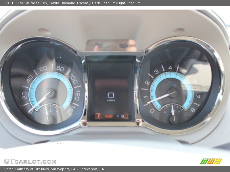 White Diamond Tricoat / Dark Titanium/Light Titanium 2011 Buick LaCrosse CXS