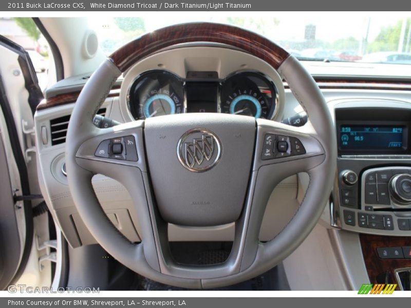 White Diamond Tricoat / Dark Titanium/Light Titanium 2011 Buick LaCrosse CXS