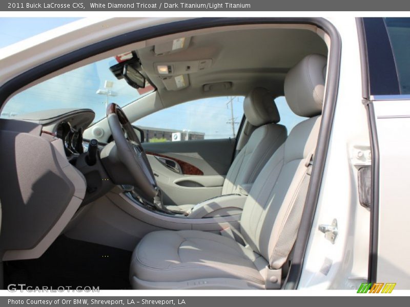White Diamond Tricoat / Dark Titanium/Light Titanium 2011 Buick LaCrosse CXS